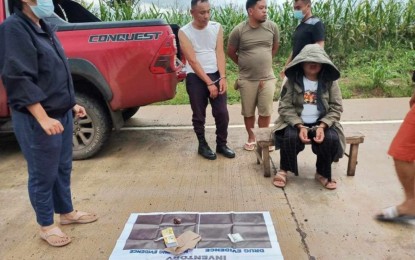 <p><strong>SEIZED DRUGS.</strong> Police operatives account for the illegal shabu stuff seized from a driver and security guard during a sting operation in Polomolok, South Cotabato, on Monday (July 10, 2023). In the past two days, seven suspects were arrested and about PHP1 million worth of suspected shabu were confiscated in South Cotabato, Sultan Kudarat, and North Cotabato. <em>(Photo courtesy of PRO-Soccsksargen)</em></p>