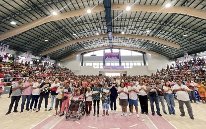 <p><strong>FINANCIAL AID.</strong> A total of 2,000 residents in Dapa, Siargao Island, Surigao del Norte received PHP3,000 cash aid each through the Department of Social Welfare and Development - Assistance to Individuals in Crisis Situations program at the town gymnasium on Saturday (July 15, 2023). The distribution coincided with the start of the 1st Dapa Siargao International Dragon Boat Festival <em>(Courtesy of Dapa-LGU)</em></p>