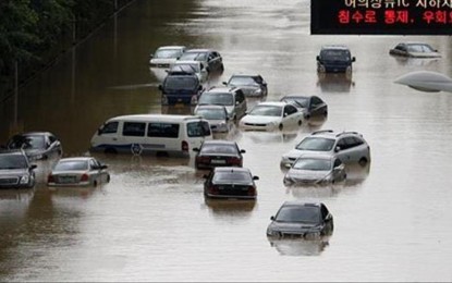 <p><strong>MASSIVE FLOODING.</strong> The death toll from flooding and landslides caused by heavy rains in South Korea has reached 32. The heavy rains have also injured several others.  <em>(Anadolu)</em></p>