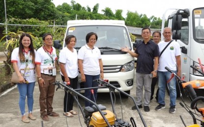 <p><strong>AGRI BOOST</strong>. The Camguidan Multi-Purpose Cooperative in Batac City, Ilocos Norte shows a multi-purpose van that will help them transport their rice krispies to a wider market. The association was among the 30 Agrarian Reform Beneficiary Organizations in Ilocos Norte that received a total of more than PHP16.5-million worth of assistance from the Department of Agrarian Reform on Monday (July 17, 2023). (<em>Photo courtesy of the City Government of Batac</em>)</p>