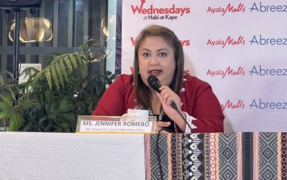 <p><strong>KADAYAWAN SUBSIDY</strong>. Jenifer Romero, officer-in-charge of the City Tourism Operations Office (CTTO), bares in a press briefing Wednesday (July 19, 2023) that a total of PHP4.3 million budget is allocated for the Kadayawan Tribal Village and the performances during the entire 38th Kadayawan Festival in August. Of the budget, PHP1.6 million is allocated for the ongoing enhancement of the village located in Magsaysay Park<em>. (PNA photo by Che Palicte)</em></p>
