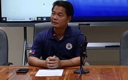 <p><strong>HOUSING PROGRAM</strong>. Bacolod City Mayor Alfredo Abelardo Benitez says in a press briefing at city hall on Thursday (July 20, 2023) the city government will come up with a list of national government-owned lands for submission to the Department of Human Settlements and Urban Development. “There are a few properties in the city owned by the national government that could be included in the housing program,” he added. <em>(PNA photo by Nanette L. Guadalquiver)</em></p>