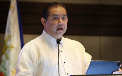 <p><strong>REVISED IRR</strong>. House Speaker Ferdinand Martin Romualdez says the final implementing rules and regulations of the Maharlika Investment Fund guarantee insulation from the dangers of dirty politics. The revised IRR was released on Saturday (Nov. 11, 2023). <em>(PNA file photo)</em></p>