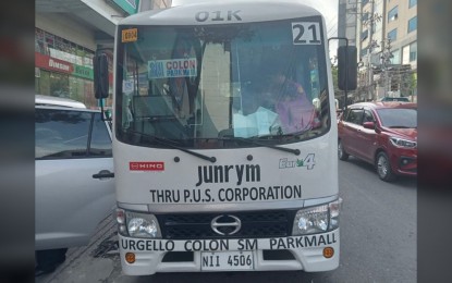 <p><strong>NO TRANSPORT INTERRUPTION.</strong> A modern jeepney plies the downtown route in this undated photo. Central Visayas transport operators on Thursday (July 20, 2023) assured commuters there will be no stoppage of mass transportation next week. <em>(Photo courtesy of LTFRB-7)</em></p>