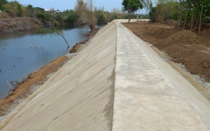 <p><strong>FLOOD PREVENTION</strong>.The portion of the 364-meter flood mitigation structure worth PHP72 million in Alaminos City, Pangasinan. The project is expected to be completed this year. <em>(Photo courtesy of DPWH Ilocos Regional Office)</em></p>