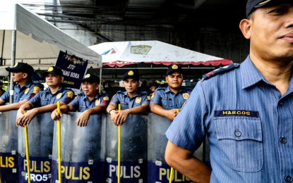 <p><strong>ALL IS SET.  </strong>The Philippine National Police is all ready for the second State of the Nation Address of President Ferdinand R. Marcos Jr. on Monday (July 24, 2023).  The PNP said it has not monitored any serious threats that may compromise the security of the event.  <em>(PNA photo by Joan Bondoc)</em></p>