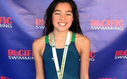 <p><strong>SEAG GOLD MEDALIST.</strong> File photo of 2023 Cambodia Southeast Asian Games women's 100-meter backstroke champion Teia Salvina. She will banner the Philippine team to the 9th World Aquatics Junior Championships in Israel on Sept. 4 to 9, 2023. <em>(Contributed photo)</em></p>