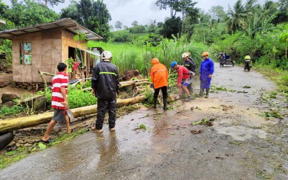 Clearing ops in Canlaon City up after strong winds, heavy rains