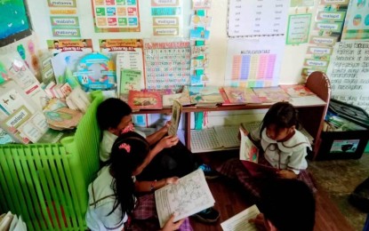 <p><strong>LEARNING CAMP</strong>. Learners of a school in the municipality of Patnongon in Antique province spend their time reading in this undated photo. Around 16,305 secondary learners in the province have signified to join the National Learning Camp from July 26 to Aug. 25, 2023 aimed at addressing learning losses due to the health pandemic. (<em>Photo courtesy of Dr. Elmer Doronila</em>)</p>