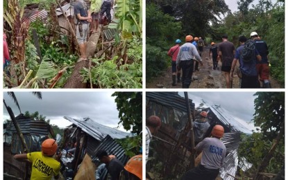 <p><strong>CLEARING OPERATIONS</strong>. Local Disaster Risk Reduction and Management Office (DRRMO) personnel conduct clearing operations in Canlaon City, Negros Oriental province on Wednesday (July 26, 2023). The southwestern monsoon enhanced by Typhoon Egay triggered heavy rainfall and strong winds during the past few days.<em> (Photo from Canlaon City LDRRMO's Facebook page)</em></p>