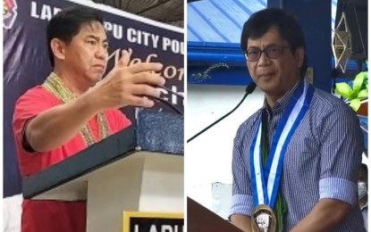 <p>Department of the Interior and Local Government Secretary Benjamin Abalos Jr. (right) and Lapu-Lapu City Mayor Junard Chan (PNA file photos)</p>