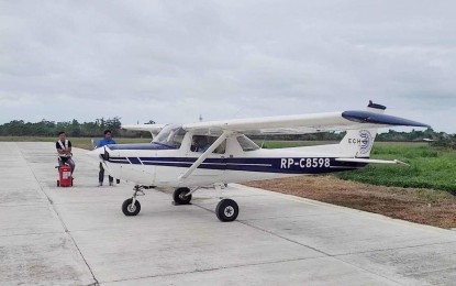 <p><strong>MISSING PLANE</strong>. The single-engine Cessna-152, shown in this file photo, goes missing en route to Cagayan on Tuesday (August 1, 2023). Rescue operation is ongoing. <em>(OCD Region 2)</em></p>