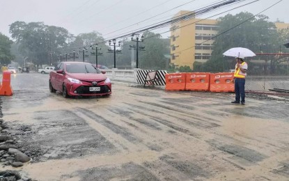 <p><strong>PASSABLE</strong>. The Department of Public Works and Highways temporarily opens the Quirino Pandan Bridge along Quirino-Pandan Road in Ilocos Sur province on Wednesday (Aug. 2, 2023). Six roads and two bridges in the Ilocos Region remained impassable due to flooding or damage brought by Super Typhoon Egay and the enhanced southwest monsoon. <em>(Photo courtesy of DPWH Ilocos Region)</em></p>