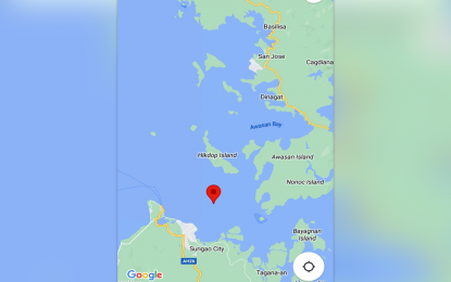 <p><strong>SEA INCIDENT.</strong> The Coast Guard Station in Surigao del Norte rescued eight passengers and a crew of a motor banca that went half-submerged off the coast of Barangay Panumbuyon, Surigao City Sunday afternoon (Aug. 6, 2023). The watercraft, which traveled from Dinagat Islands to Surigao City accidentally hit a floating log which caused severe damage to its starboard hull, which caused it to go half-submerged. <em>(Google map of Surigao City coast)</em></p>