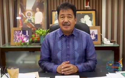 <p><strong>SUPPORTING HEALTH RESEARCH.</strong> Commission on Higher Education chairperson J. Prospero de Vera III lauds delegates for their research efforts during the 16th Philippine National Health Research System Week closing ceremony in his virtual speech on Friday (Aug. 11, 2023). De Vera also expressed support in boosting health research in higher education institutions to fortify the country's resilience and post-pandemic recovery. <em>(Screengrab)</em></p>