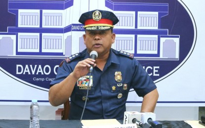 <p><strong>SAFE KADAYAWAN.</strong> Davao City Police Office (DCPO) head Col. Alberto Lupaz says Thursday (Aug. 17, 2023) the safety and security of the Kadayawan events in the coming weekend is their priority. Over 10, 000 personnel of the security cluster are set to provide coverage during the revelry.<em> (PNA photo by Robinson Niñal Jr.)</em></p>