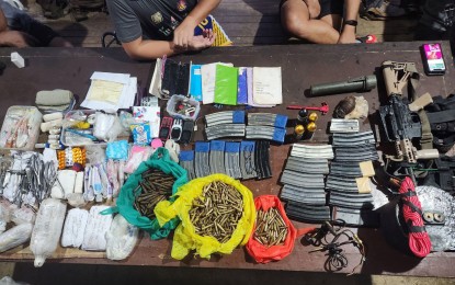 <p><strong>RECOVERED</strong>. The troops of the 75th Infantry Battalion recovered various war materiel after an encounter with New People’s Army (NPA) insurgents in a hinterland barangay of Prosperidad town in Agusan del Sur on Friday (Aug. 18, 2023). A cadaver of an NPA combatant was also recovered near the encounter site the following day. <em>(Photo courtesy of 401Bde)</em></p>