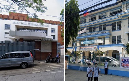 <p>Commission on Higher Education office in Quezon City and Philippine Christian University campus in Manila <em>(Google images)</em></p>