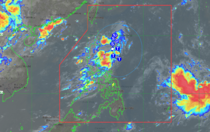 <p>Track of Tropical Depression Goring <em>(Image courtesy of PAGASA)</em></p>