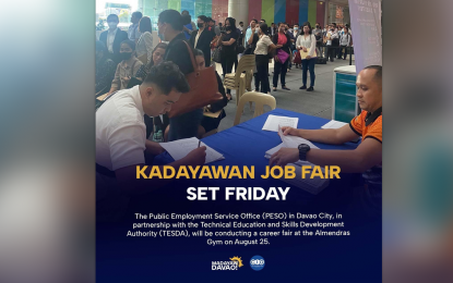 2K vacancies up for Kadayawan jobs fair on Aug. 25