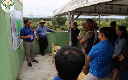 <p><strong>RESEARCH.</strong> Key regional officials of the Department of Agriculture visit an experiment station in Leyte to show the proposed enhancement on Wednesday (Aug. 30, 2023). The Department of Agriculture is eyeing a PHP657-million budget that will enhance agricultural research in Leyte province. <em>(Photo courtesy of Department of Agriculture Eastern Visayas)</em></p>