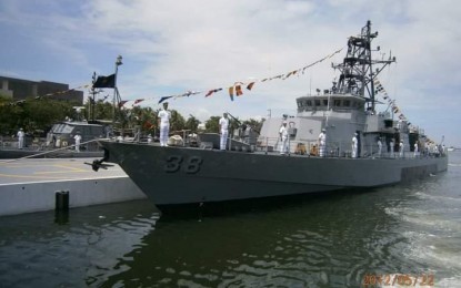 <p><strong>BOOSTING THE FLEET.</strong> The Philippine Navy's BRP General Mariano Alvarez (PS-38), formerly known as the USS Cyclone (PC-1), docked at Navy headquarters in Naval Station Jose Andrada, Roxas Boulevard, Manila in May 2012. The Philippine Navy (PN) on Tuesday (Sept. 5, 2023) said it would christen and commission into service two US-donated Cyclone-class patrol vessels on Sept. 11. <em>(PNA file photo by Priam Nepomuceno)</em></p>