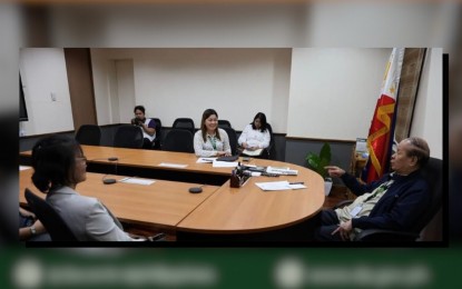 <p><strong>BOOSTING RUBBER INDUSTRY.</strong> Officials of the Department of Agriculture (DA), Head Sport Philippines and the Philippine Rubber Research Institute hold a meeting at the DA main office in Quezon City on Monday (Sept. 4, 2023). The officials discussed ways to improve the local rubber industry and help rubber farmers boost their income. <em>(Photo courtesy of DA)</em></p>