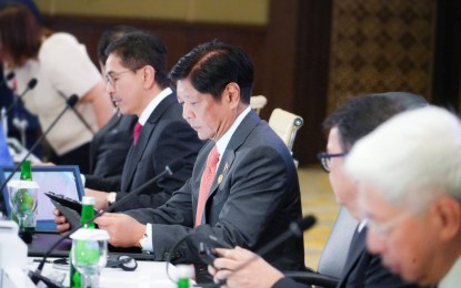 <p><strong>INVESTMENTS.</strong> President Ferdinand R. Marcos Jr. on Tuesday (Sept. 5, 2023) receives investment pledges amounting to USD22 million from major Indonesian firms involved in animal vaccine manufacturing, artificial intelligence, and digital connectivity. He met with members of the Association of Southeast Asian Nations-Business Advisory Council (ASEAN-BAC) at the sidelines of the ongoing ASEAN Summit and Related Summits in Jakarta, Indonesia, wherein he stressed the gains from greater cooperation among ASEAN member countries and their respective private sector stakeholders to bolster economic growth. <em>(PND photo)</em></p>