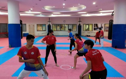 <p><strong>GETTING READY.</strong> Members of the Philippine karate team undergo training in Turkiye in this undated photo to prepare for the upcoming 19th Asian Games in Hangzhou, China from Sept. 23 to Oct. 8, 2023. They will return to Manila on Sept. 24, 2023. <em>(Photo courtesy of Levent Aydemir)</em></p>