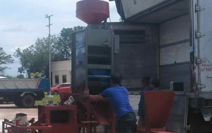 <p><strong>LIVELIHOOD PROJECT.</strong> The rice and corn mill equipment received by the Ituman Bukidnon and Magahat tribes in Himamaylan City, Negros Occidental. The project, which benefits 116 indigenous peoples, is part of the various livelihood projects totaling PHP4 million proposed by the city government to the Department of Labor and Employment-Western Visayas. (<em>Photo courtesy of DOLE-Western Visayas</em>)</p>