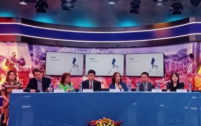 <p><strong>NEW PROGRAMS</strong>. State-run People's Television Network General Manager Analisa Puod (3rd from right) announces on Friday (Sept. 8, 2023) the launch of new programs eyed to intensify engagement with more Filipinos. These programs include activities of President Ferdinand R. Marcos Jr. and other government agencies. <em>(PNA photo by Raquel Bonustro)</em></p>