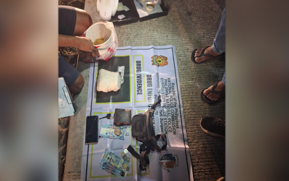 <p><strong>BIG HAUL.</strong> At least 1.1 kilo of shabu worth PHP7.4 million was seized in a buy-bust on Wednesday (Sept. 13, 2023) in Surigao City. The suspect, a food delivery driver, is now in the custody of Surigao City Police Station for the filing of appropriate criminal charges. <em>(Photo courtesy of RPN DXKS Surigao)</em></p>