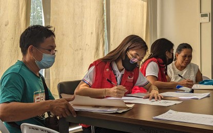 <p><strong>EXEMPTED</strong>. Personnel of the Department of Social Welfare and Development (DSWD) profile eligible rice retailers before the release of their subsidy in Iloilo City on Wednesday (Sept. 13, 2023). The DSWD assured the provision of programs and services will continue this election season.<em> (PNA photo by DSWD 6)</em></p>
<p> </p>
<p><strong><span data-preserver-spaces="true"> </span></strong></p>