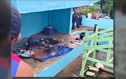 <p><strong>DEATH IN CLASH.</strong> The rebel killed during an encounter with government troopers in Catubig, Northern Samar, Thursday (Sept. 14, 2023). There are about 10 army battalions assigned in Samar province as the government heightened its fight against communist insurgents. <em>(Photo courtesy of Nicelle Mupas-Lucapa)</em></p>