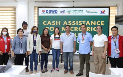 <p><strong>SUPPORT TO RICE RETAILERS.</strong> Three rice retailers from Butuan City availed of the cash assistance on Thursday (Sept. 14, 2023) in line with the implementation of Executive Order No 39 that set price caps for regular and well-milled rice. The DSWD-13 says 34 rice retailers from four provinces in the region have already availed of the cash aid. <em>(Photo courtesy of DSWD-13)</em></p>