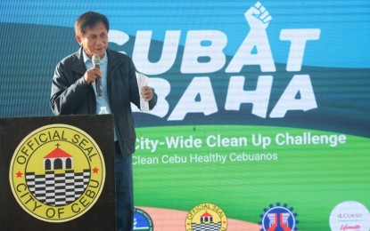 <p><strong>WAR AGAINST FLOOD</strong>. Former Environment Secretary Roy Cimatu expounds his policy statements in an environmental forum in September 2022. Mayor Michael Rama on Monday said Cimatu is coming to Cebu City to implement demolitions of big establishments identified as the reason of severe flooding in Cebu City's Banilad area.<em> (Photo courtesy of Cebu City PIO)</em></p>