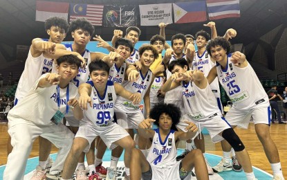 <p><strong>GILAS YOUTH.</strong> The Gilas Pilipinas U16 team. Gilas had a sloppy start to its campaign in the FIBA U16 Asian Championship after falling prey to China, 84-67, early Monday (Sept. 18, 2023/Philippine Time) at the Al-Rayyan Indoor Hall in Doha, Qatar. <em>(Photo courtesy of Samahang Basketbol ng Pilipinas)</em></p>