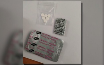 <p><strong>ABORTION DRUG.</strong> Cytotec pills seized from a suspect nabbed in Manila on Monday (Sept. 18, 2023). The suspect Enrique Jose Bulda Jr. was arrested in an entrapment near a mall in Binondo district at around 1:30 p.m. <em>(Photo courtesy of PNP ACG)</em></p>