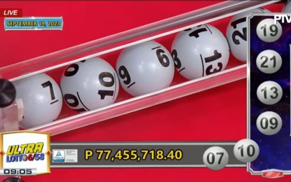 Ticket sold in Rizal wins P77-M Ultra Lotto jackpot