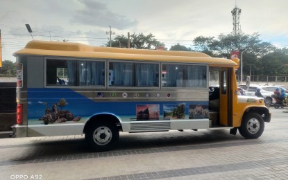 <p><strong>NEXT GENERATION PUJ.</strong> A Euro 6 standards-compliant modernized public utility jeepney (PUJ) is seen in this photo taken on Sept. 11, 2023. The new vehicle holds more passengers and is fully air-conditioned.<em> (Photo courtesy of Orlando Marquez Sr.)</em></p>