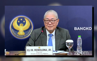 <p><strong>RATE HIKE POSSIBILITY.</strong> Bangko Sentral ng Pilipinas Governor Eli Remolona on Friday (Sept. 22, 2023) said rate hikes rather than rate cuts are more likely for the central bank’s key rates since domestic inflation remains elevated. He said decisions of the Federal Reserve play a minor role on the BSP’s current policy stance. <em>(PNA file photo)</em></p>