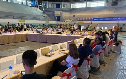 <p><strong>COORDINATION MEETING.</strong> Representatives of participating agencies attend the final coordination meeting for the upcoming Bagong Pilipinas Serbisyo Fair caravan, at the Ilocos Norte Centennial Arena on Thursday (Sept. 21, 2023). Residents are advised to pre-register online to avoid long queues at the event. <em>(Contributed photo)</em></p>