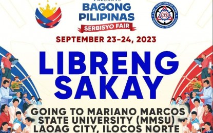 <p><strong>BAGONG PILIPINAS SERBISYO FAIR</strong>. The Land Transportation Office will offer free rides to beneficiaries of the Bagong Pilipinas Serbisyo Fair to be held at the Mariano Marcos State University in Laoag City, Ilocos Norte from Sept. 23 to 24. Aside from the LTO, other national government agencies will also provide services to participants. <em>(Photo courtesy of LTO Ilocos regional office)</em></p>
