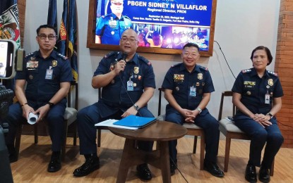 <p><strong>CAMPAIGN VS. ILLEGAL DRUGS.</strong> Brig. Gen. Sidney Villaflor, Regional Director of the Police Regional Office 6 (Western Visayas), says the Regional Law Enforcement Coordinating Committee (RLECC) will draft a resolution detailing strategies to tighten the policing on the peddling of illegal drugs in the region, particularly in piers and airports. In a press conference on Monday (Sept. 25, 2023), Villaflor said the volume of illegal drugs confiscated in the region is increasing. <em>(PNA photo by PGLena)</em></p>