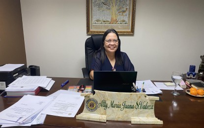 <p>Commission on Elections-Bicol Regional Director, lawyer Maria Juana Valeza. <em>(PNA photo by Connie Calipay)</em></p>