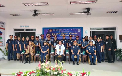 <p><strong>RESPONSIVE POLICE.</strong> The Iloilo City Police Office (ICPO) celebrates the 122nd Police Service Anniversary by recognizing performing individuals and units on Wednesday (Sept. 27, 2023). In an interview, ICPO director Col. Joeresty P. Coronica said Mayor Jerry P. Treñas wanted to establish four more police stations in Iloilo City. <em>(PNA photo by PGLena) </em></p>
<p> </p>
