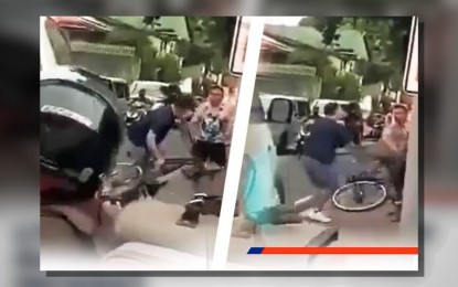 <p><strong>KEEP CALM.</strong> A video grab of the road rage incident between an SUV driver and a cyclist in Marikina City recently. The Land Transportation Office has again reminded motorists to keep calm and show respect towards fellow road users. <em>(Photo courtesy of LTO)</em></p>