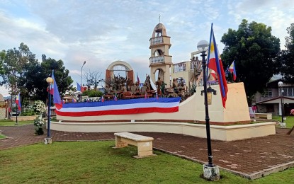 <p><strong>HISTORIC.</strong> The public plaza of the historic town of Balangiga in Eastern Samar in this photo taken on Sept. 28, 2023. The town marked on Thursday (Sept. 28, 2023) the 122nd Balangiga Encounter Day, remembering America's greatest defeat at the hands of Filipinos. <em>(Photo courtesy Contessa Maricar Amano)</em></p>