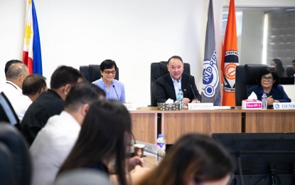 <p><strong>COUNCIL MEET.</strong> Defense Secretary Gilberto Teodoro Jr. (2nd from right) leads the NDRRMC third-quarter full council meeting on Thursday (Sept. 28, 2023). The meeting discussed proposals for stronger and more resilient evacuation centers. <em>(Photo courtesy of the OCD)</em></p>