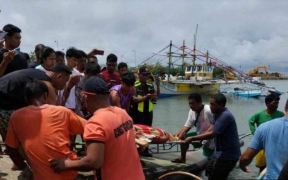<p><strong>RAMMING INCIDENT.</strong> The remains of one of the three Filipino fishermen who died in a ramming incident off Agno, Pangasinan on Monday (Oct. 2, 2023). The Philippine Coast Guard (PCG) has since identified the suspect vessel in the incident and is coordinating with authorities in Singapore and Marshall Islands for their investigation. <em>(Photo courtesy of Philippine Coast Guard)</em></p>